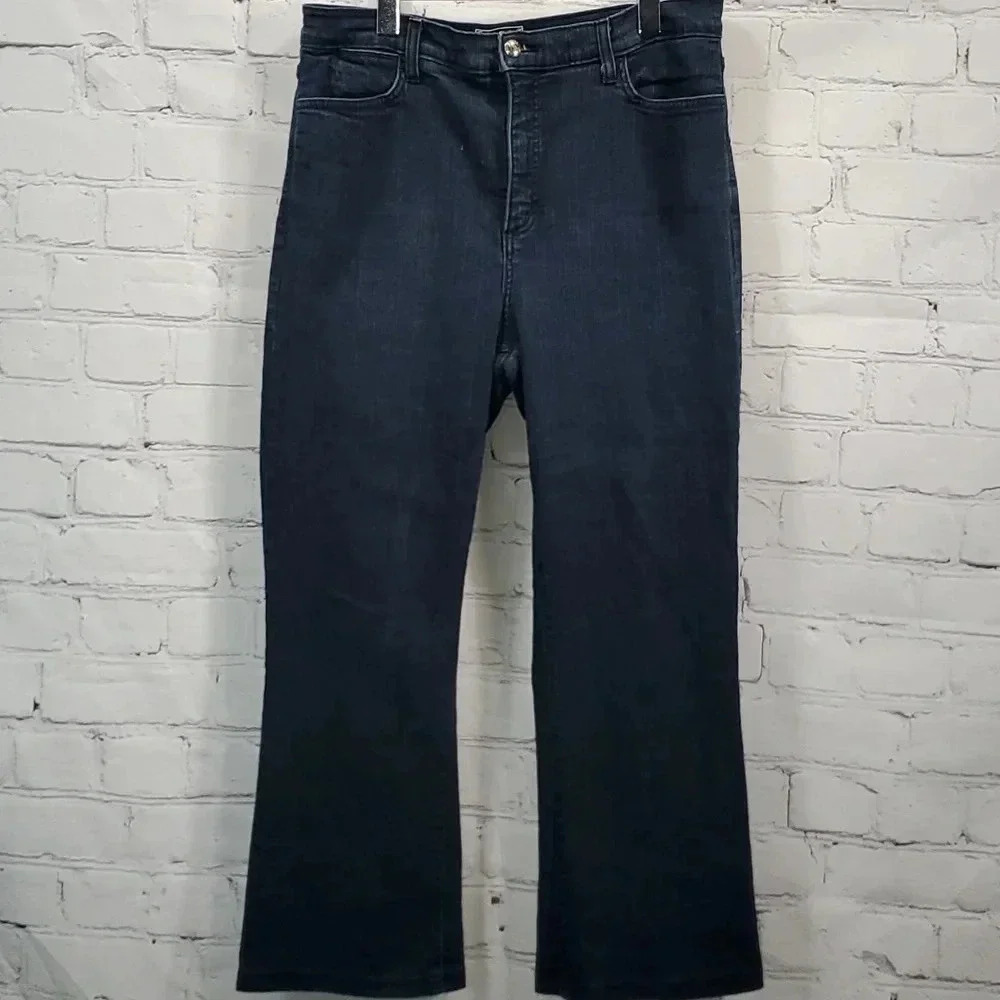 NYDJ Studded Dark Denim Bootcut Jeans Women's Size 16